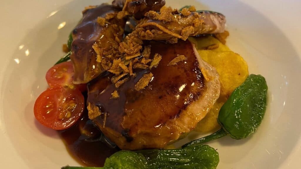 an example of the food offered as a part of a set lunch in albarracin