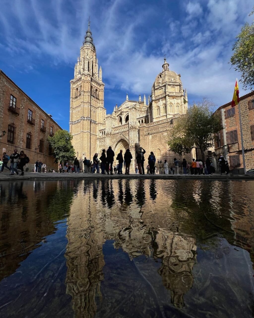 reflected view of tolelo cathedral